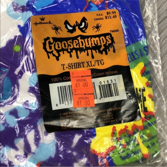 1995 Goosebumps White Skeleton Deadstock Shirt - Picture 5 of 12